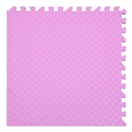 10 PCS Household Children Bedroom Stitching Leaf Pattern Thick Foam Crawling Mat, Size: 60x1.0cm(Pink)-garmade.com