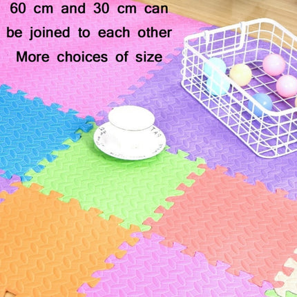 10 PCS Household Children Bedroom Stitching Leaf Pattern Thick Foam Crawling Mat, Size: 30x1.2cm(Coffee Color)-garmade.com
