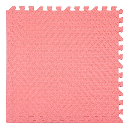 10 PCS Household Children Bedroom Stitching Leaf Pattern Thick Foam Crawling Mat, Size: 30x2.5cm(Red)-garmade.com