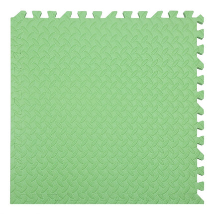 10 PCS Household Children Bedroom Stitching Leaf Pattern Thick Foam Crawling Mat, Size: 30x2.5cm(Green)-garmade.com