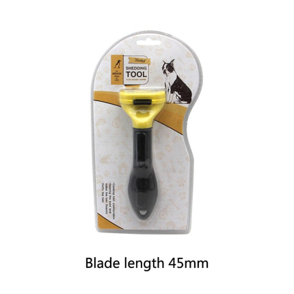 Dog Comb Pet Grooming Tool Hair Removal Knife Hair Removal Comb Pet Supplies, Specification: Small-garmade.com