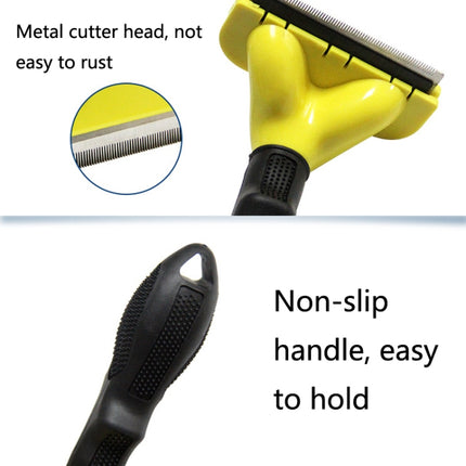 Dog Comb Pet Grooming Tool Hair Removal Knife Hair Removal Comb Pet Supplies, Specification: Small-garmade.com