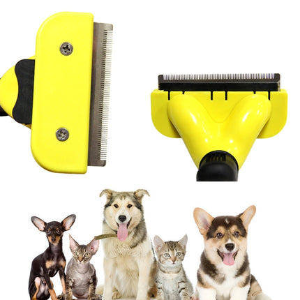 Dog Comb Pet Grooming Tool Hair Removal Knife Hair Removal Comb Pet Supplies, Specification: Medium-garmade.com