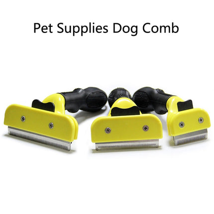 Dog Comb Pet Grooming Tool Hair Removal Knife Hair Removal Comb Pet Supplies, Specification: Medium-garmade.com