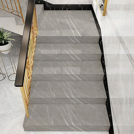 2 PCS PVC Imitation Marble Stair Step Anti-Slip Sticker Self-Adhesive Decorative Wall Sticker, Specification: Twill Style,100x25cm(FLT-006)-garmade.com