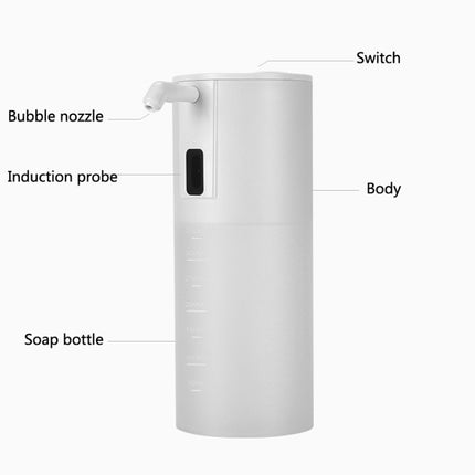 GM-TP-2011-A Automatic Induction Foam Hand Washing Machine Portable Infrared Induction Soap Dispenser(White)-garmade.com