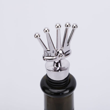 10 PCS Fresh-Keeping Sealed Red Wine Cork Champagne Stopper(Crown)-garmade.com