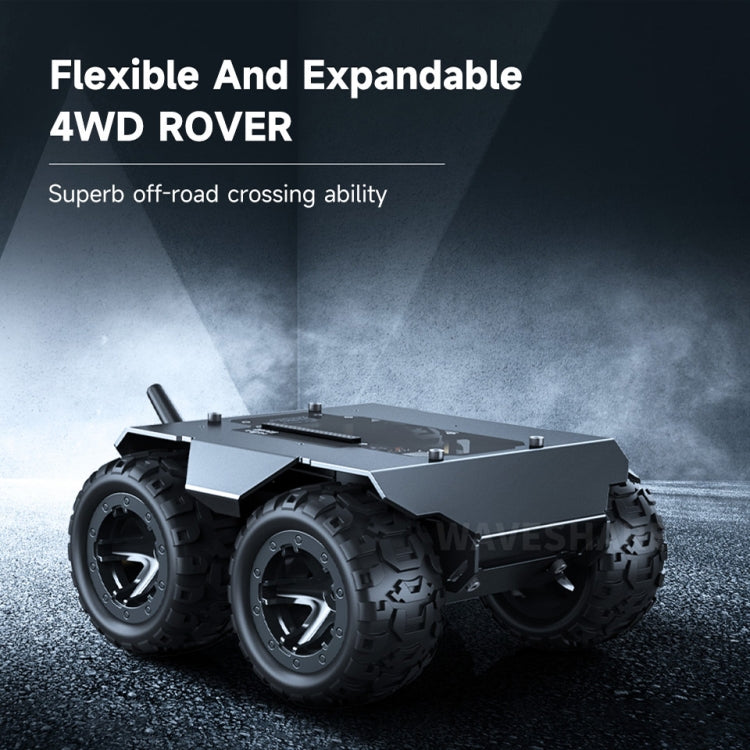Expandable Wheel Rover Waveshare WAVE ROVER Flexible Expandable 4WD Mobile Robot Chassis, Onb ...