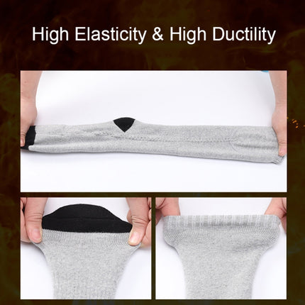 Y201 Winter Warm Tube Heated Cotton Socks Outdoor Heated Ski Socks, Style:with Battery Box(Black)-garmade.com