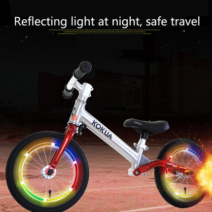 10 PCS Jg-Phc-12 Children Bicycle Scooter Reflective Sticker Night Warning Riding Contour Sticker(White)-garmade.com