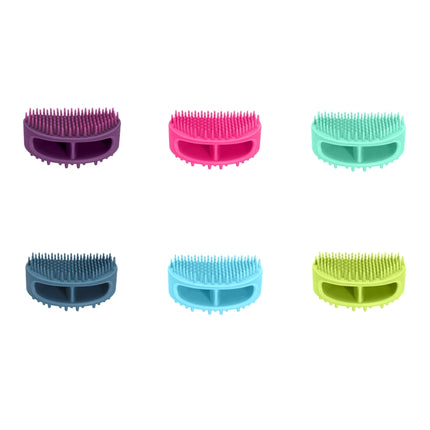 Pet Cleaning Silicone Bath Brush Pet Massage Cleaning Brush(Rock Cyan)-garmade.com