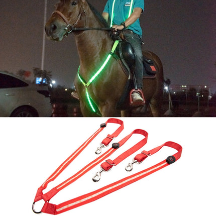Outdoor Equestrian Equipment LED Light Chest Strap, Specification: Red-garmade.com