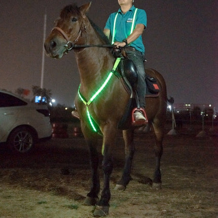 Outdoor Equestrian Equipment LED Light Chest Strap, Specification: Green-garmade.com