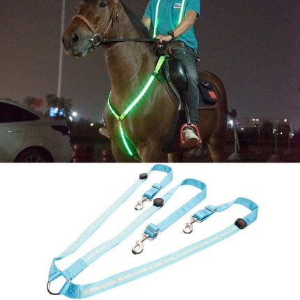 Outdoor Equestrian Equipment LED Light Chest Strap, Specification: Blue-garmade.com