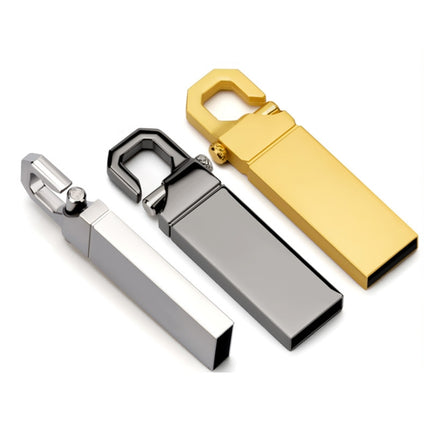 ZHP250 USB 2.0 Keychain Waterproof USB Flash Drive, Capacity:16GB(Gun Color)-garmade.com