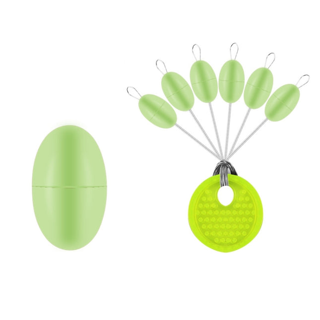 50 PCS/Set Wild Fishing Sports High-Elastic Space Bean Fishing Bait Fish Floating Tools Outdoor Fishing Tackle Accessories, Specification: Small(Silicone Luminous)-garmade.com