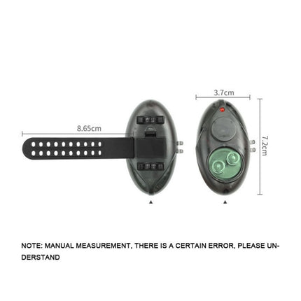 Luminous High-Sensitivity Fishing Electronic Alarm Automatic Induction Waterproof Bell For Fish Hook(Black)-garmade.com
