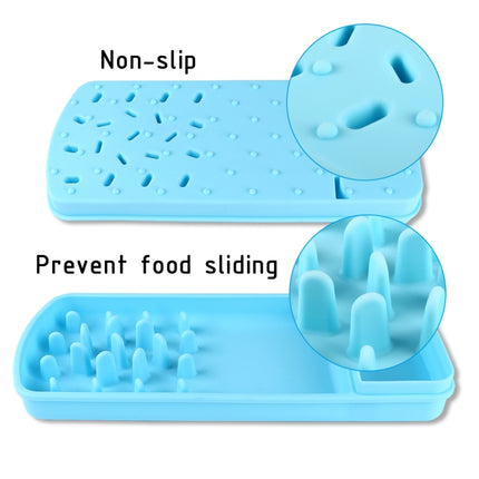 JSC-C1 Silicone Pet Slow Food Bowl Pets Anti-Choke And Anti-Skid Feeding Device(Lemon Green)-garmade.com