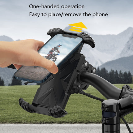 H18 Bicycle Mobile Phone Bracket Motorcycle Single-Handed Operation Mobile Phone Navigation Frame-garmade.com