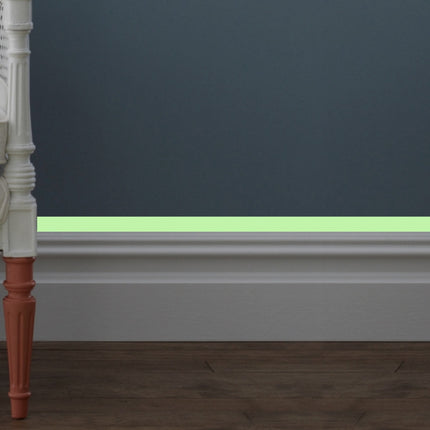 5 Rolls Home Decoration Baseboard Luminous Strip Safe Passage Warning Fluorescent Sticker, Specification: 2cmx100cm(Light Green)-garmade.com