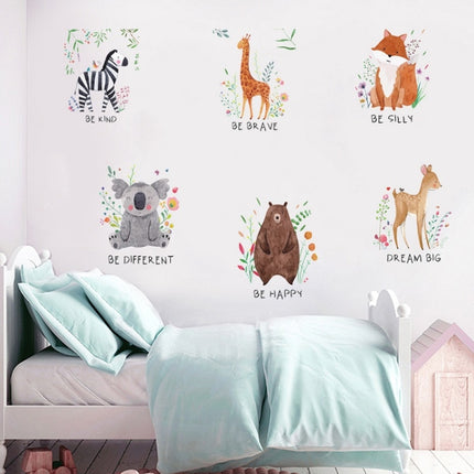 6 PCS/Set PY-31 Living Room Children Room Decoration Animal Wall Sticker, Specification: 20x25cm-garmade.com