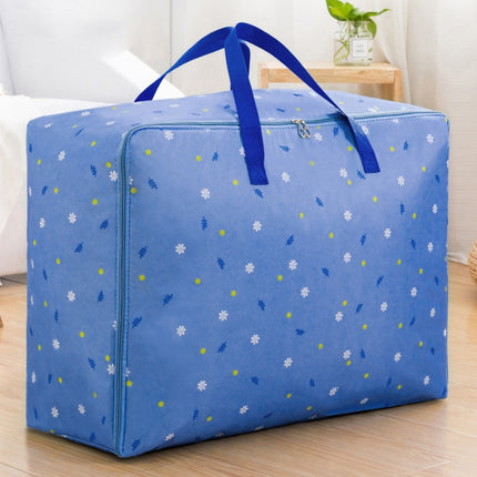Oxford Cloth Quilt Moisture-Proof & Waterproof Storage Bag Zipper Portable Moving Luggage Bag, Specification: 70x50x30cm(Bluework)-garmade.com