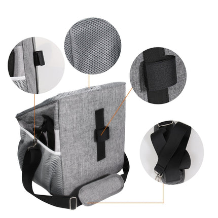 G74 Bicycle Basket Pet Package Convenient Pet Bag(Gray)-garmade.com