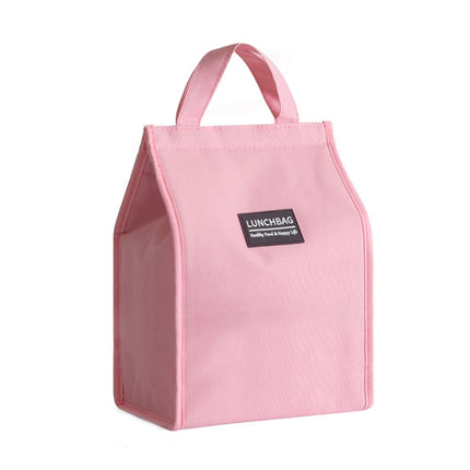 Thickened Aluminum Foil Insulation Lunch Box Bag Waterproof Portable Meal Bag, Specification: 26x34x16cm(Pink)-garmade.com