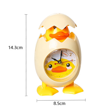 2 PCS RP001 Cartoon Chicken Eggshell Chicks Alarm Clock Student Gift Children Bedroom Ornaments(Yellow)-garmade.com