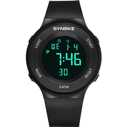 SYNOKE 9199 Student Waterproof Luminous LED Electronic Watch(Black)-garmade.com