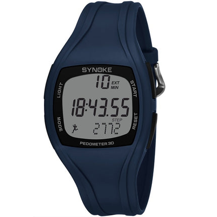 SYNOKE 9105 Multifunctional Sports Time Record Waterproof Pedometer Electronic Watch(Navy Blue)-garmade.com