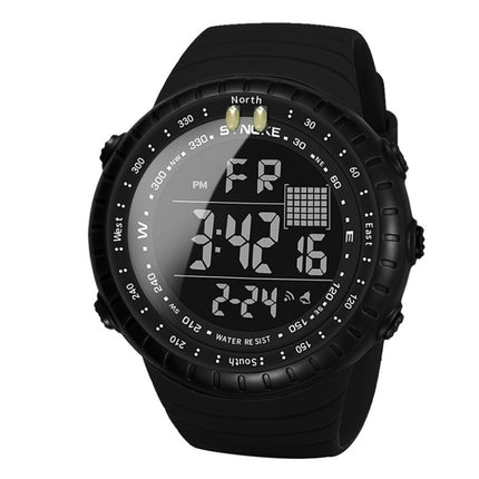 SYNOKE 8209 Multifunctional Sports Swimming Waterproof Luminous Alarm Men Electronic Watch(Black)-garmade.com