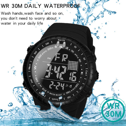 SYNOKE 8209 Multifunctional Sports Swimming Waterproof Luminous Alarm Men Electronic Watch(Black)-garmade.com