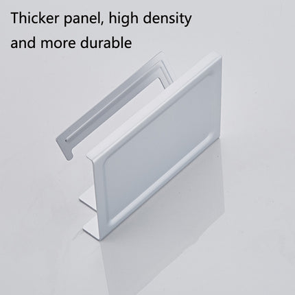 Punch-Free Space Aluminum Kitchen And Toilet Tissue Holder Mobile Phone Rack Roll Paper Holder, Color: White-garmade.com