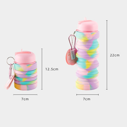 350ml Silicone Folding Water Cup Portable Outdoor Sports Water Bottle Large Capacity Retractable Travel Cup-garmade.com