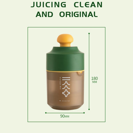4271 Mini Portable Easy Clean Manual Semi-Transparent Juicer(Green)-garmade.com