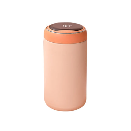 316 Stainless Steel Smart Vacuum Flask Children Portable Mini Display Temperature Cup Big Belly Cup(Maple Leaf Orange)-garmade.com