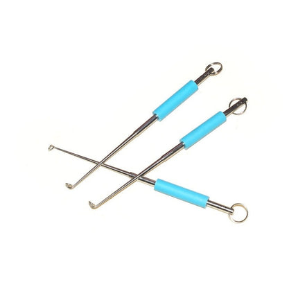 5 PCS Fishing Line Unhooker Deep Throat Hook Lifter Accessories For Fishing, Specification: Length 12.5cm(Blue)-garmade.com