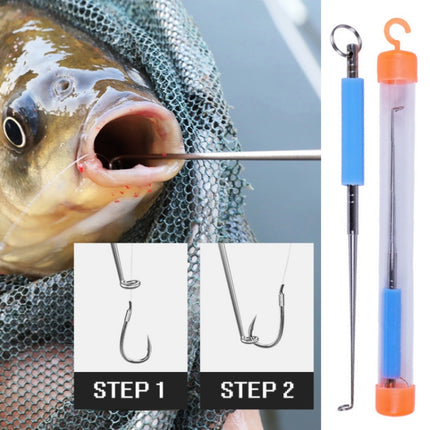 5 PCS Fishing Line Unhooker Deep Throat Hook Lifter Accessories For Fishing, Specification: Length 12.5cm(Blue)-garmade.com