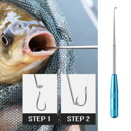 5 PCS Blind Stabbing Device Multifunctional Stainless Steel Fish Mouth Deep Throat Detacher(Metal Blue)-garmade.com