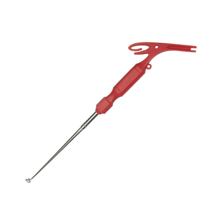 2 PCS 3 In 1 Knotted And Tied Fishing Hook Fishing Tool Multifunctional Hook Retractor(Red Handle)-garmade.com