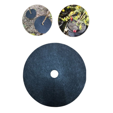 15x2cm Ecological Anti-Grass Non-Woven Cloth Gardening Floor Cover Cloth Breathable Moisturizing Can Reduce Fruit Garden Film(Black)-garmade.com