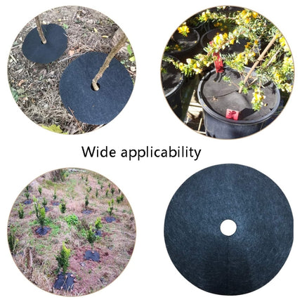 15x2cm Ecological Anti-Grass Non-Woven Cloth Gardening Floor Cover Cloth Breathable Moisturizing Can Reduce Fruit Garden Film(Black)-garmade.com
