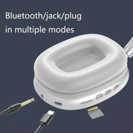 P9 Bluetooth 5.1 Subwoofer Wireless Headset Support AUX / TF Card(Blue)-garmade.com
