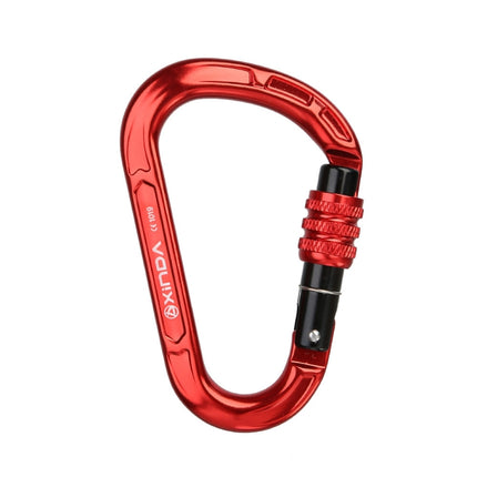 XINDA XD-8123N Outdoor Climbing Equipment Fast Hanging Buckle Carabiner Pear Main Lock HMS Safety Buckle(Red)-garmade.com