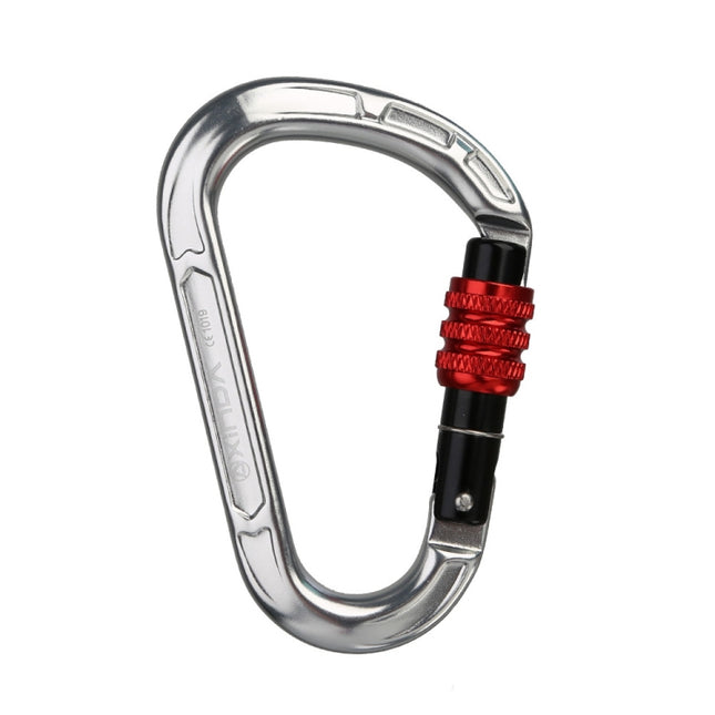 XINDA XD-8123N Outdoor Climbing Equipment Fast Hanging Buckle Carabiner Pear Main Lock HMS Safety Buckle(Silver)-garmade.com