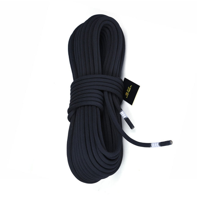 XINDA XD-S9801 Static Rope Outdoor Climbing Rope Speed Down High-Altitude Homework Safety Rope, Length: 2m, Diameter: 9mm (Black)-garmade.com