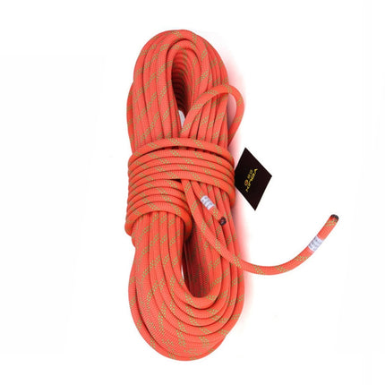 XINDA XD-S9801 Static Rope Outdoor Climbing Rope Speed Down High-Altitude Homework Safety Rope, Length: 2m, Diameter: 9mm (Orange)-garmade.com