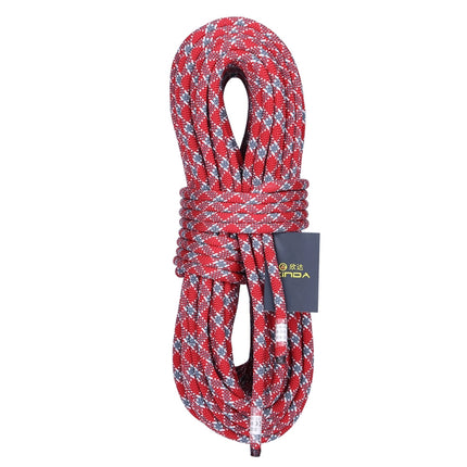 XINDA XD-S9801 Static Rope Outdoor Climbing Rope Speed Down High-Altitude Homework Safety Rope, Length: 2m, Diameter: 10mm (Red Gray)-garmade.com