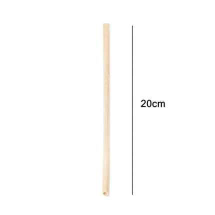 10 PCS Juice Coffee Pearl Milk Tea Natural Degradable Bamboo Straw, Style: 20cm Oblique-garmade.com